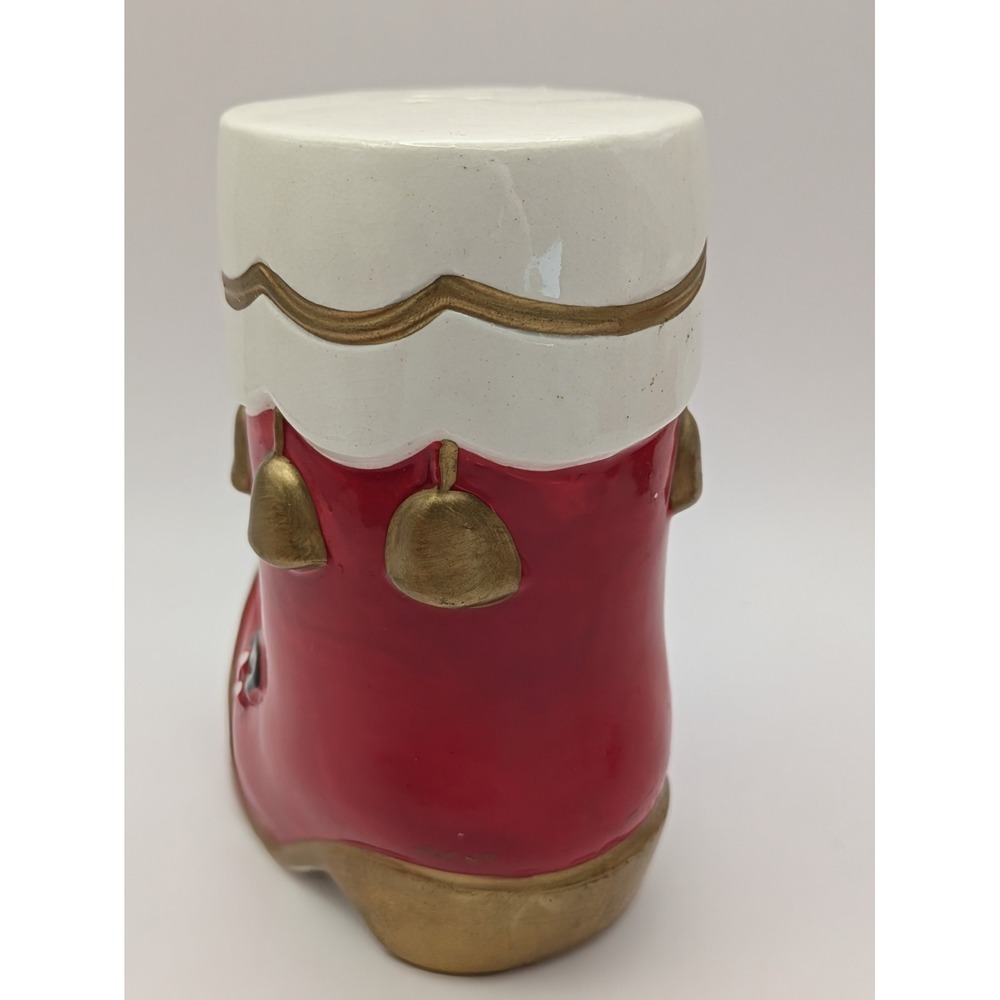 VTG Christmas Santa Elf Boot Salt & Pepper‎ 1960's Japan Mid Century Napco 4.5" - Picture 15 of 16